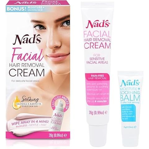 Nad's Gentle & Soothing Facial Hair Removal For Women - Sensitive Depilatory Cream For Delicate Face Areas, 0.99 Oz (4446) Cover