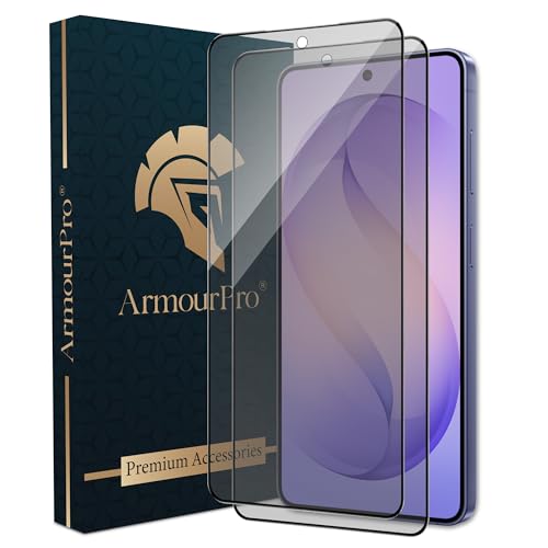 Image of ArmourPro Anti-Glare Matte Tempered Glass for Samsung Galaxy S26, Pack of 2, Anti Fingerprint Screen Protector, 9H Scratch Resistant, Smooth Touch, Full Edge to Edge Coverage