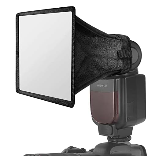 NEEWER Difusor de luz de Flash Softbox 5" x 4"/12,7x10cm, Universal, Plegable con Bolsa de Almacenamiento Compatible con Canon Nikon Sony Godox Yongnuo NEEWER speedlight