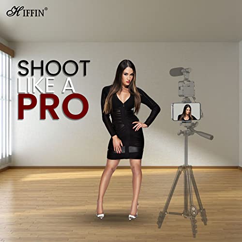 HIFFIN-HF-S700-Phone-Tripod-Mount-with-Cold-Shoe-Mount-for-Microphone-LED-Light-with-14-Tripod-Screw-Compatible-with-iPhoneOneplusMiOppo-Other-Smartphones-Vlogging-Accessories