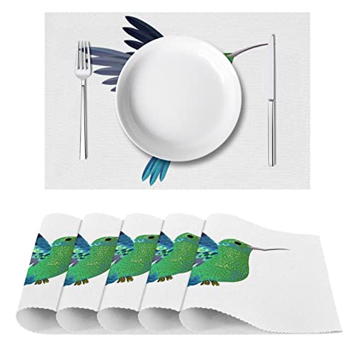 Sets de table colibri antidérapants pour sublimer vos dîners en terrasse
