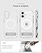 Spigen for iPhone 17 Case, Ultra Hybrid S MagFit [TPU Covered Camera Control] [Kickstand] [Compatible with MagSafe] - Clear White
