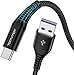 Price comparison product image USB C Cable,[2M 2-Pack] 3.1A Type C Cable Nylon Charger Fast Charging Lead for Samsung Galaxy S20 FE S10 S9 S8 Plus s10e A41 A42 A40 A51 A20e A21s A12 Note 20 8 9 10,Huawei P30, Sony, Google Pixel