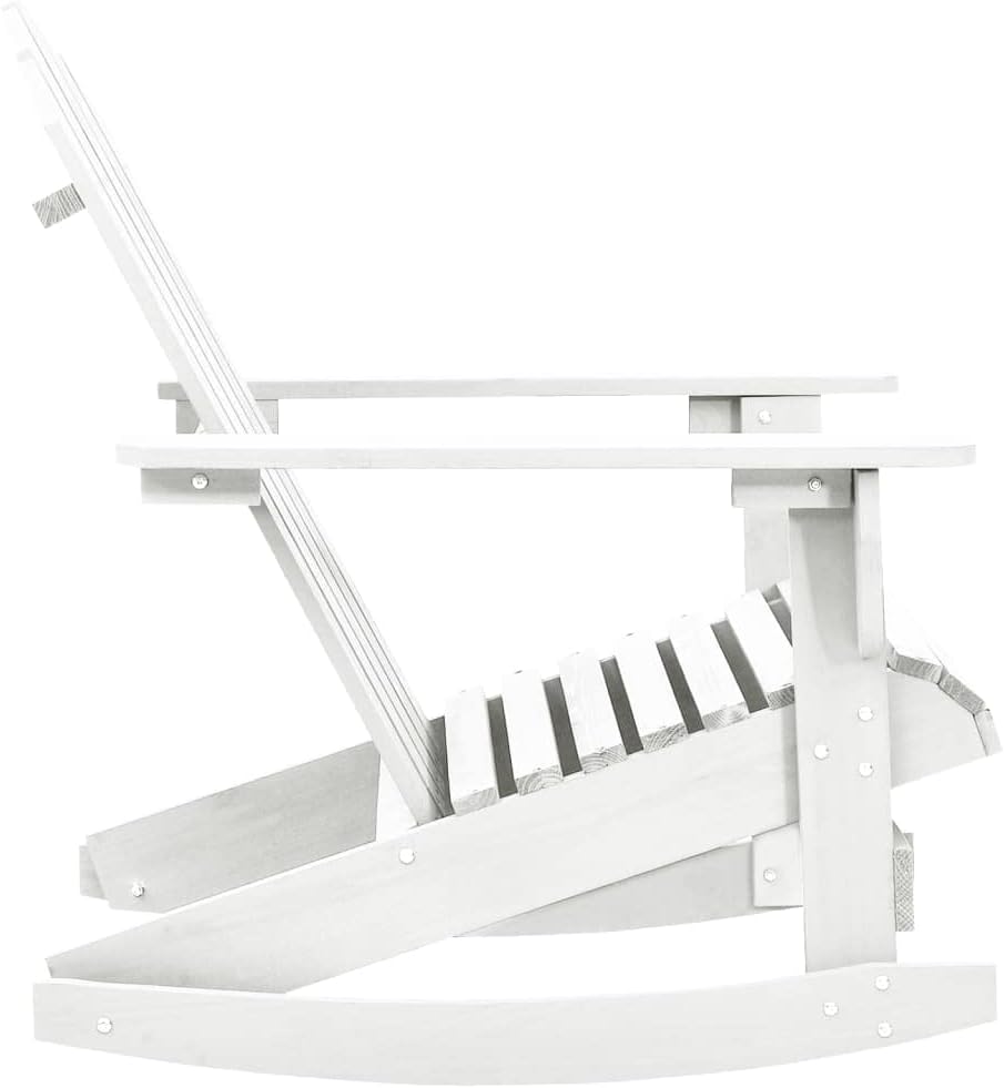 Patio Rocking Chair,Bistro Chairs,Lounge Chairs,Lawn Chairs,Camping Chair,Beach Chairs,Poolside Chairs,Indoor Chair,for Lawn,Garden,Backyard,Poolside,Porch,Wood White