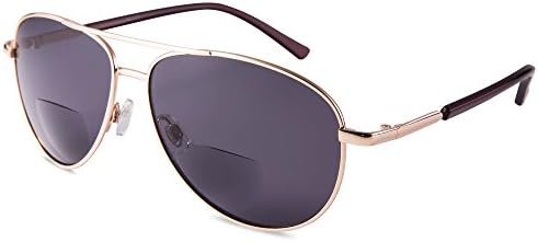 EYEGUARD Unisex Classic Style Bifocal Sunglasses Readers with Lens UV400 Protection Outdoor Reading Glasses for Men and Women