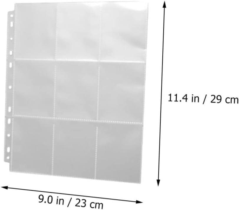 ABOOFAN 20Pcs Photo Sleeves for Albums Refill Pages for Photo Cards Id Present Cards for Weddings Storage