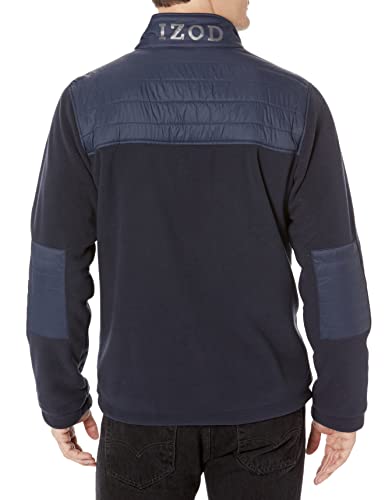 IZOD Men's Fleece Jacket with Nylon Trim2