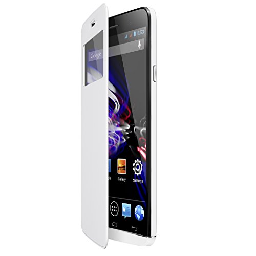 Wiko High Vision Etui Folio Slide Blanc