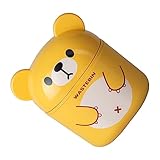 Ciieeo Mini Abfalleimer im Cartoon Bären Design Stylischer Desktop Mülleimer für Büro und...