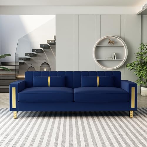 Kadway Modern Velvet Sofa Couch, 86