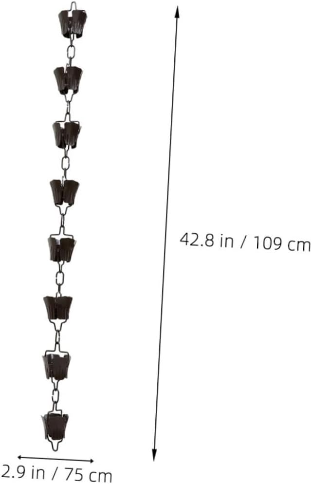 1m Connectable Detachable Rain Chain for Gutter Beautiful Unique Decor