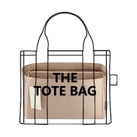 Purse Organizer Insert For Handbags, Purse Organizer With Zipper, Neverfull Organizer, Bag Organizer For Speedy Neverfull ONTHEGO Tote, Handbag and More (Silky Beige, small) Cover