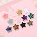 DUQGUHO Star Crystals and Healing Stones 1 inch Star Crystal Ornaments Set Energy Balancing Gemstones Meditation Polished Stone Christmas Ornaments Crystal Gifts for Women 12PCS
