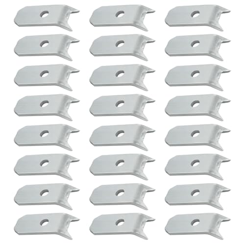 SAQXK 24pcs Trailer Wood Deck Clips 1/4" Steel Hold Down