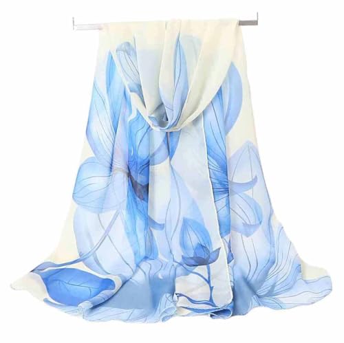 Scarfs for Women Lightweight Chiffon Scarf Fashion Print Floral Scarves Headscarf