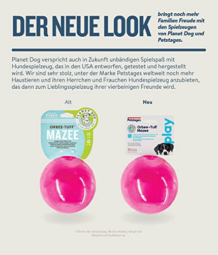 Planet Dog Orbee-Tuff Mazee - Intelligenzspielzeug für Hunde - interaktiver Snackball - Pink