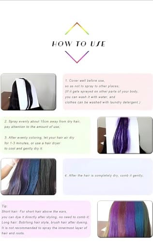 Spray Temporal de Color para Cabello 3oz, 6 Unidades miniatura 4