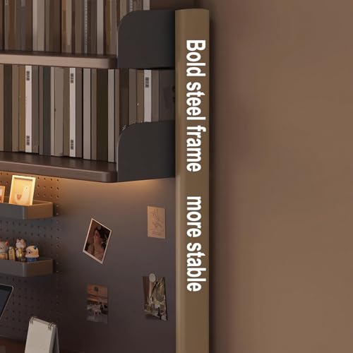Étagère de bureau avec panneau perforé stable en métal - 4
