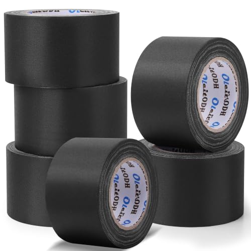 Image of New Upgrade Gaffer Tape Bulk 6 Pack, 11 Mil Industrial Grade Gaffer Tape, 3'' x 30 Yards, Strong Adhesion, Easily Remove No Residue, Professional Matte Finish No Reflection, Black Cloth Tape for Stage