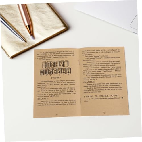 Manual de aprendizaje de Mahjong 2pcs miniatura 6