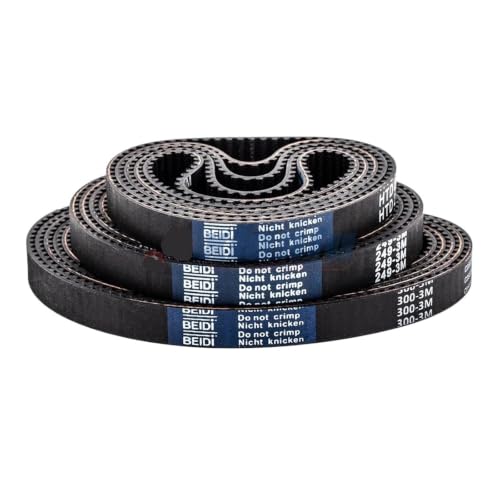 Correa dentada HTD 3M de caucho cerrado con perímetro de 675mm a 732mm 2