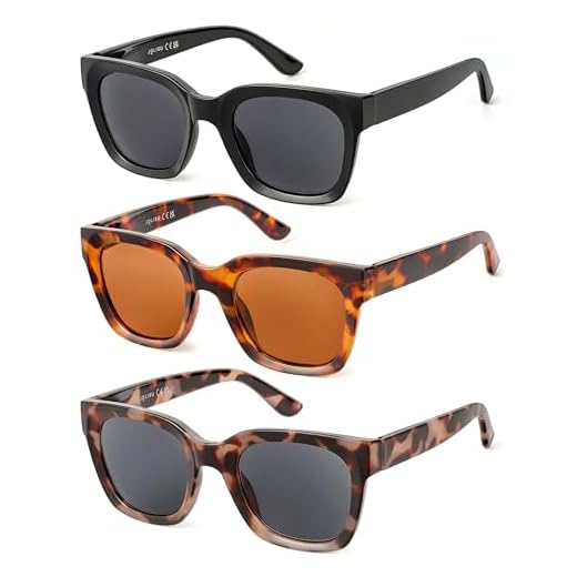 JOLISU Vollglas-Lesesonnenbrille für Damen – Nicht-bifokale Sonnenlesebrille mit UV400-Schutz, Federscharnier(3.0)