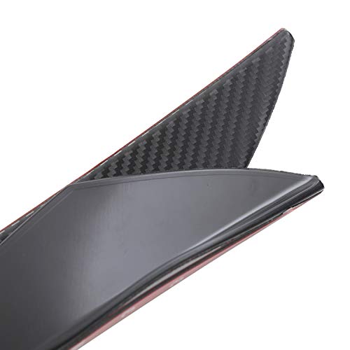 Sangmei 4 pcs Universal Frente para Carro Divisor Fin Splitter Spoiler Canard Valence Tipo Pasta par