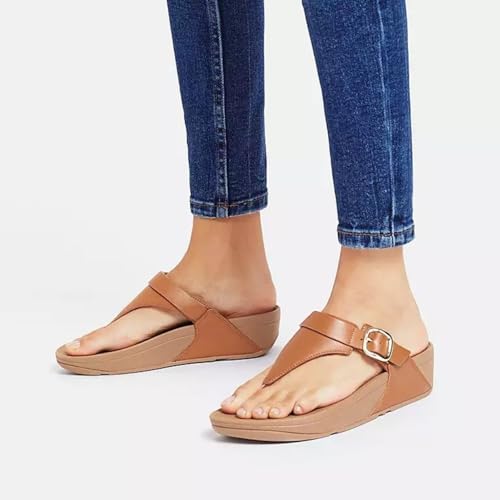 Image of FitFlop Lulu Leather Toe Post Sandals