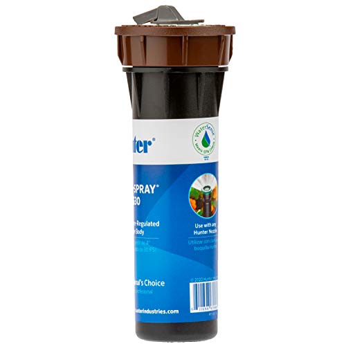 Hunter 4" Pop Up Sprinkler Head, Pressure Regulated 30 PSI, Heavy Duty, WaterSense Certified, Leak Resistant, MP Rotator Compatible, Lawn, Yard, Garden Irrigation