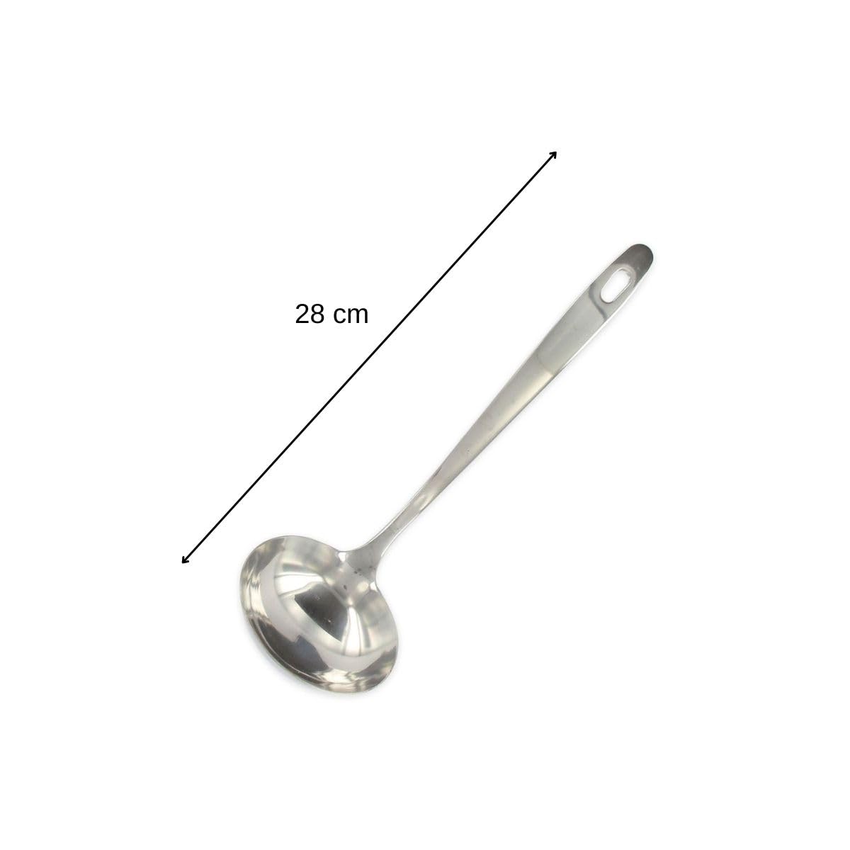 Stal szlachetna łyżka Fackelmann, srebrny, średnica 6 cm