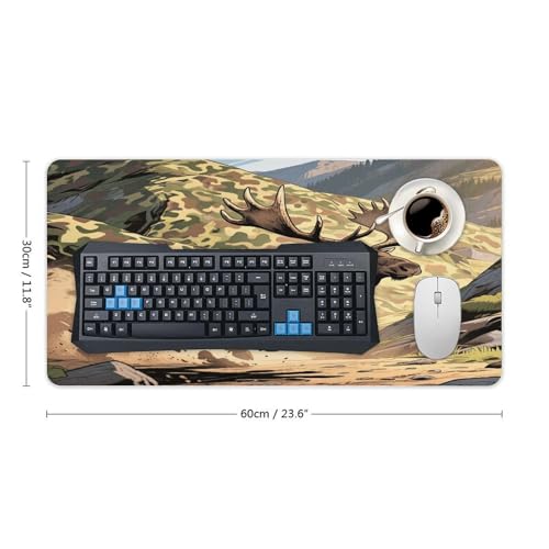 Hunting Camo Deer Desk Mat Large Rubber Mouse Pad miniatura 2