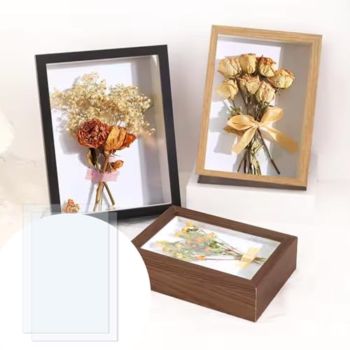 Image of TIESOME 10 PCS Clear Acrylic Sheet, 6 x 4 x 0.08 inches Acrylic Panels Shatter Resistant Plastic Sheet High Transparency Glass Replacement Picture Frame Board for Craft Windows Frame DIY Display
