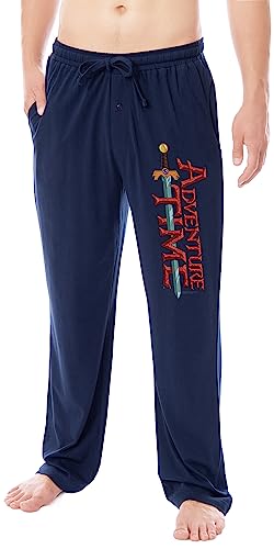 Adventure Time Men's TV Show Series Logo Sleep Pajama Pants