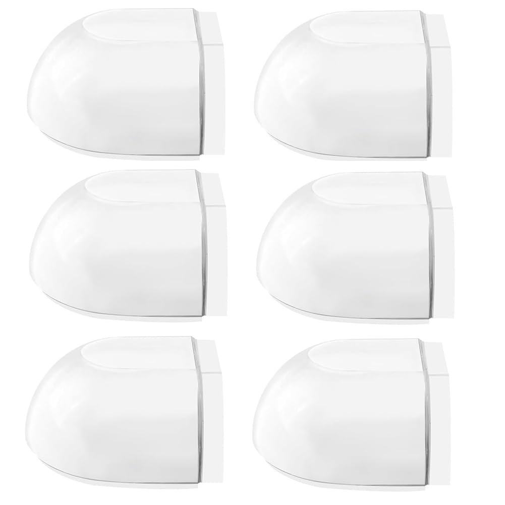 Osmond 6pcs Door Stops Floor Self-Adhesive Door Buffer Floor for Gluing Transparent, Floor Door Stopper No Drilling Wall Buffer Replacement Accessories