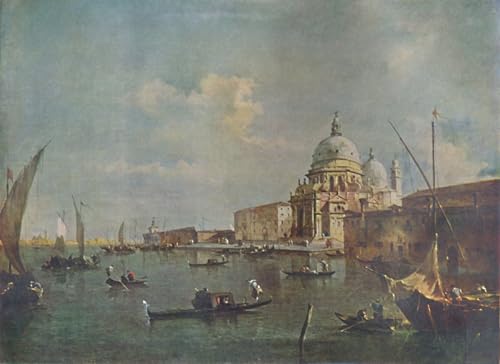 Tableau Santa Maria della Salute Francesco Guardi impression toile déco murale 60x90cm