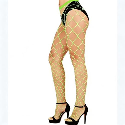 Image of Violet Mist 2 Pack Womens High Waist Fishnet Tights Large Net Fishnets Stockings Colorful Sexy Hollow Out Pantyhose
