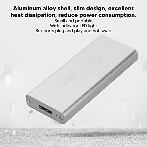 Carcasa externa mSATA a USB 3.0 para SSD miniatura 7