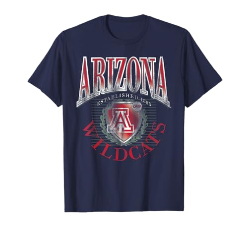 Arizona Wildcats Vintage Emblem 90's Navy Blue T-Shirt