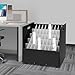 Blue Print Storage Organizer, 50 Slot Movable Portable Construction Plan Holder Rolling File Cart with Wheels Map Poster Storage Cabinet for Office and Home (Black, 50)