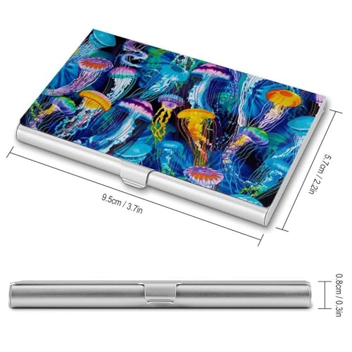 Sea Vacation Fish Business Card Holder Alloy Multi Wallet Credit Card ID Pocket Name Case2