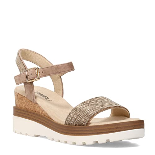 VANELi Womens Cedra Metallic Rhinestone Casual Sandals Casual Mid Heel 2-3