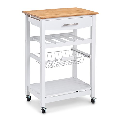 Preisvergleich Produktbild Zeller Küchenrollwagen, Bambus, 58 x 40 x 85 cm