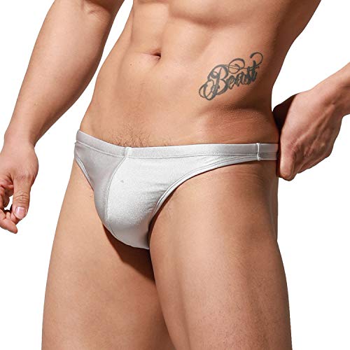 Men's Slim fit Swim Bikini Swimwear Sunbathing Breathable Expose G-Strings Swimsuit2