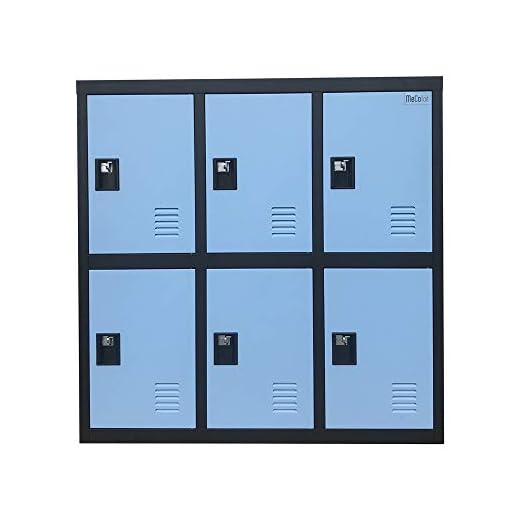 MECOLOR Digital Lock Metal Locker Organizer