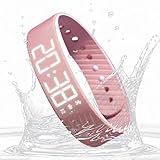 アラームウォッチ、振動アラーム搭載デジタルウォッチ、シリコン防水振動 目覚まし リストバンド、スマートウォッチストラップ、調節可能な歩数計ブレスレット スポーツ 仕事 旅行 アウトドア対応、多機能学生誕生日、夏休み、夏休暇、感謝祭、その他の祝日