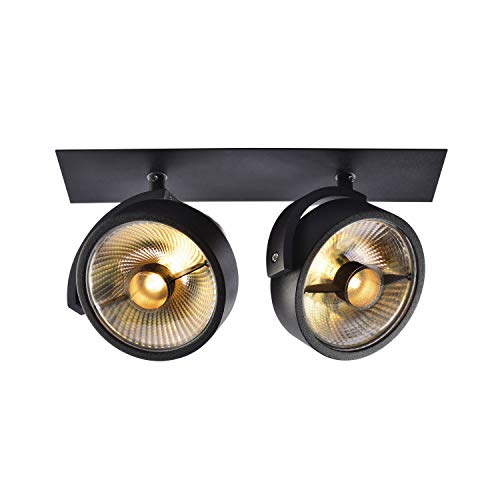 Preisvergleich Produktbild SLV Deckeneinbauleuchte KALU / Spot, Fluter, Deckenstrahler, Deckenleuchte, Einbau-Leuchte LED, Innen-Beleuchtung / GU10 75.0W schwarz