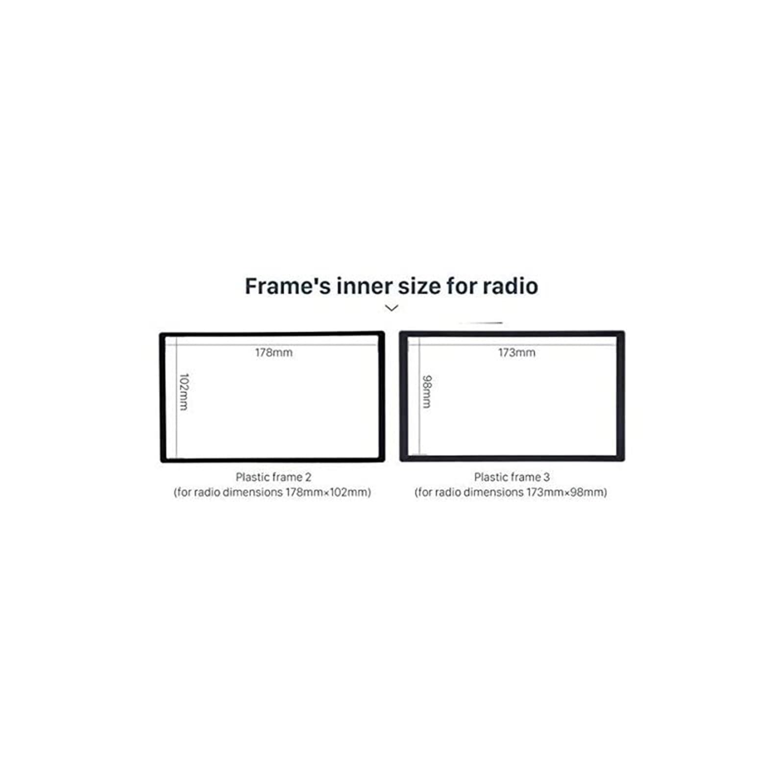 Kit de instalación de Marco de Radio de Coche de Doble DIN