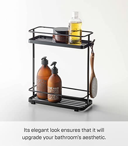 Yamazaki Home 6791 Bath Rack-Bathroom Shower Storage Holder, Caddy Shelf Organizer, One Size, Black #TOP1