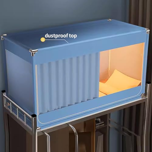 Estructura de cama con postes aislada gracias al dosel con privacidad para dormitorio 3