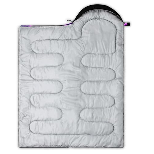 Image of QOOMO Ball Flower Camping Sleeping Bags,3 Season Warm & Cool Weather,Lightweight,Waterproof Sleeping Bags for Adults & Kids,Traveling,and Outdoors,Camping Gear Equipment